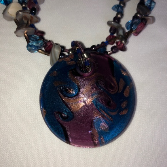 Blue/Purple Necklace Set - Picture 7 of 12